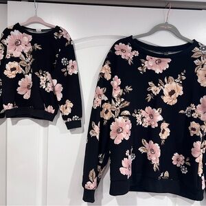NWOT.  Mommy and me matching long sleeve floral print top